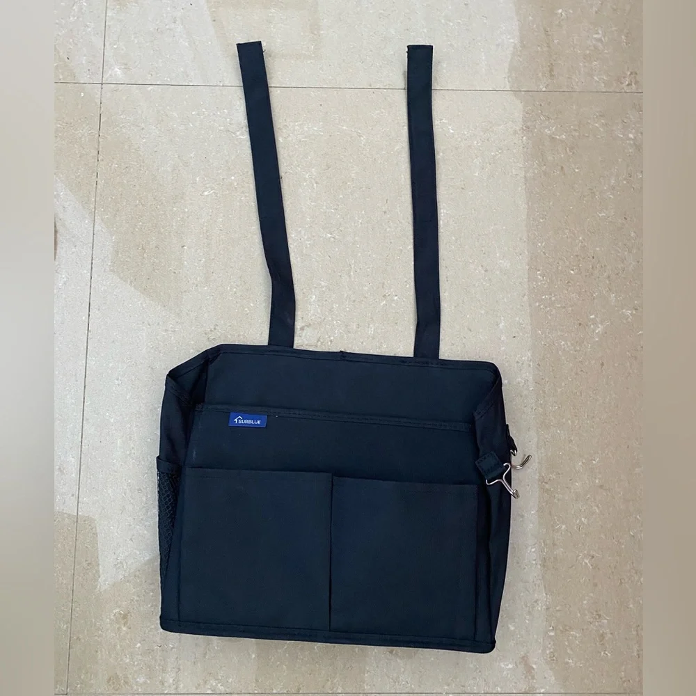Surblue bedside caddy hanging  organizer with pockets for beds, chairs desks etc